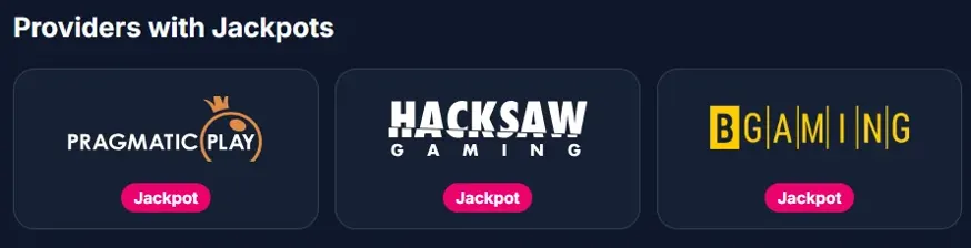 Dostawcy z jackpotami w Lukkly: Pragmatic Play, Hacksaw i BGaming