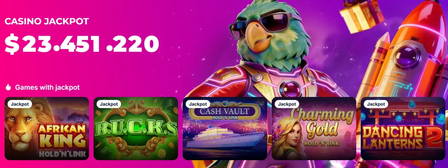 Casino Jackpot w Lukkly i gry Hold'n'Link